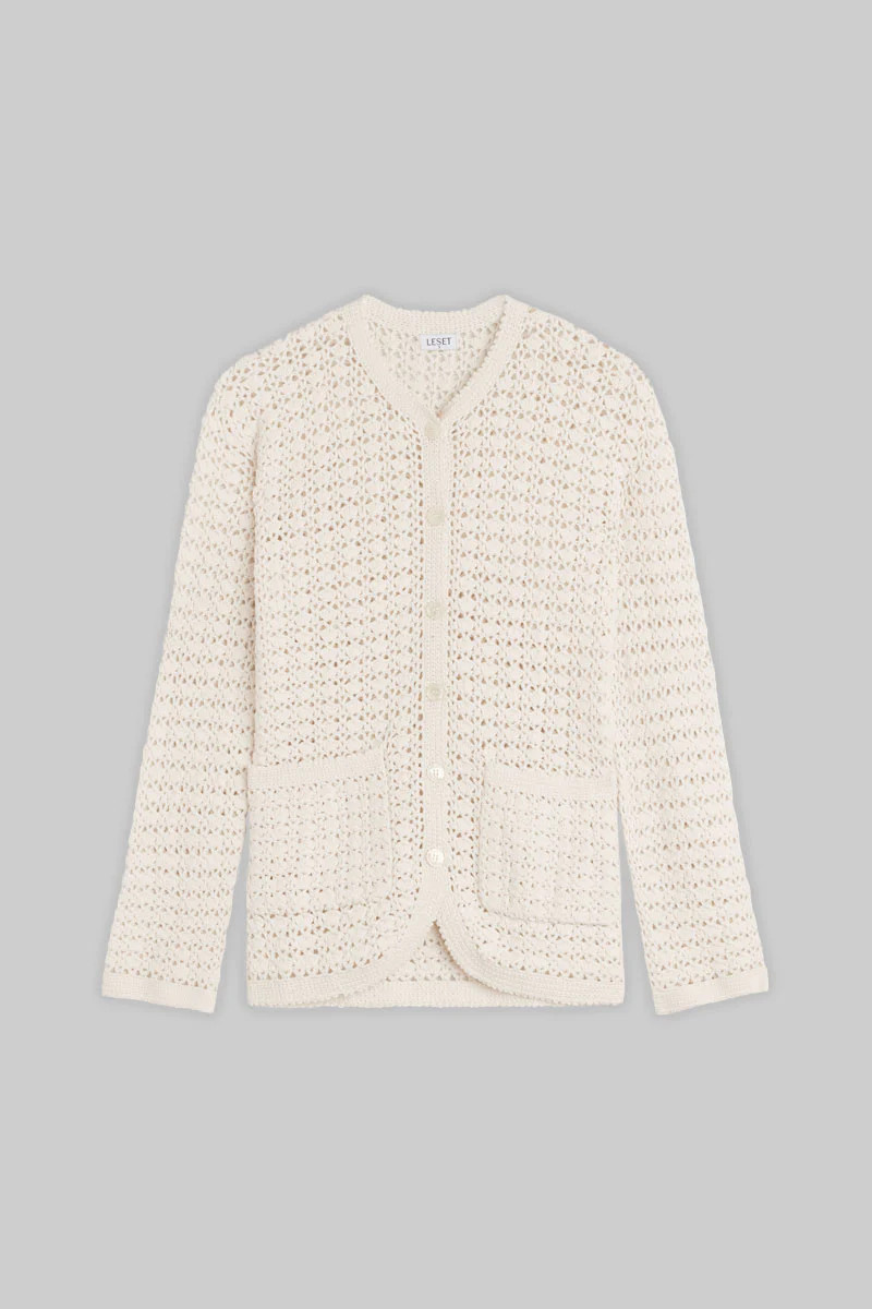 Lucy Crochet Boxy Cardigan | LESET