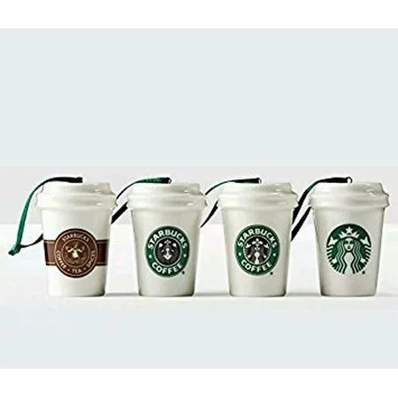 Starbucks Holiday Christmas Ornament 2016 Coffee Cups Mugs, Pack of 4 | Walmart (US)