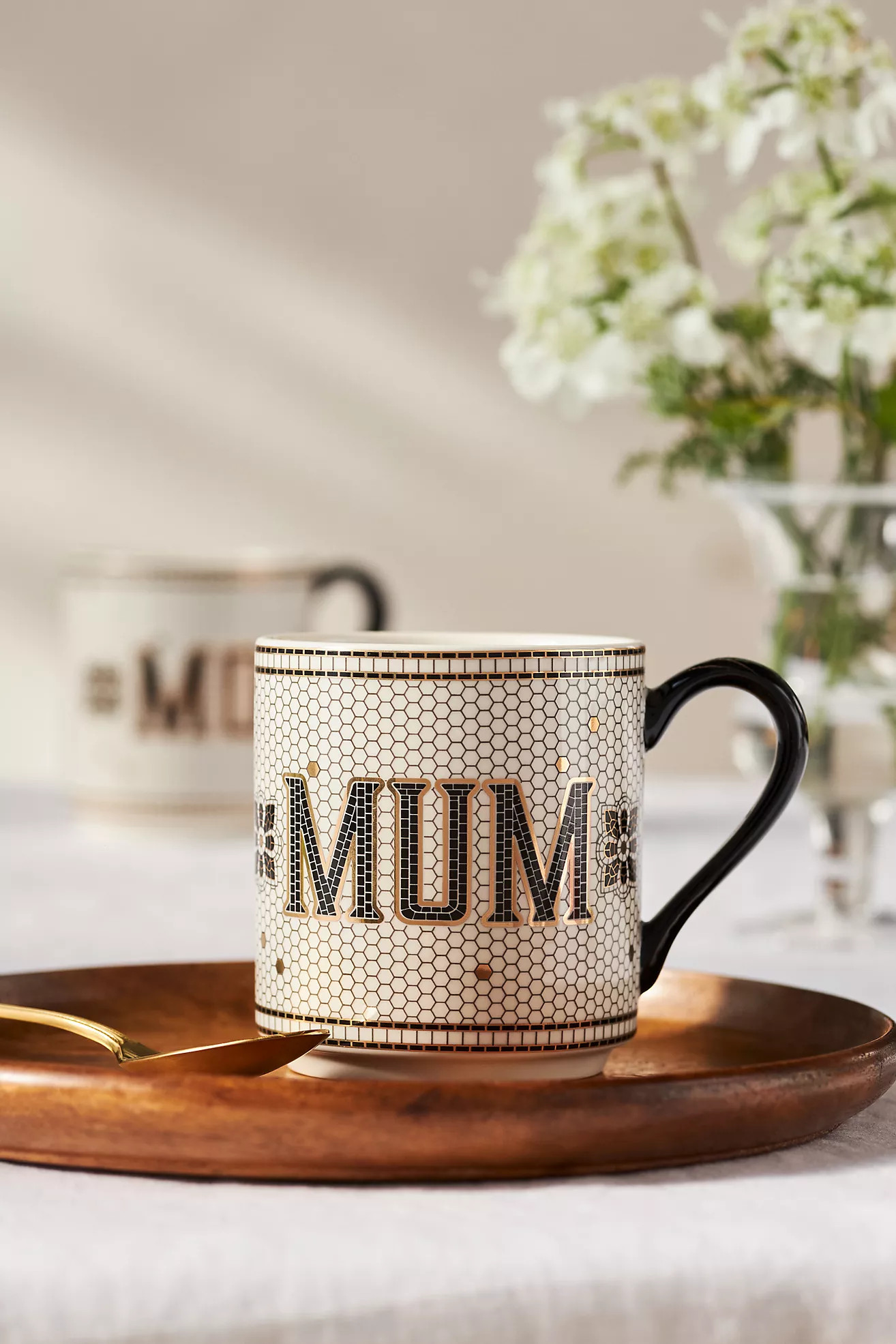 The Bistro Tile Stoneware Mug: Family Edition | Anthropologie (US)