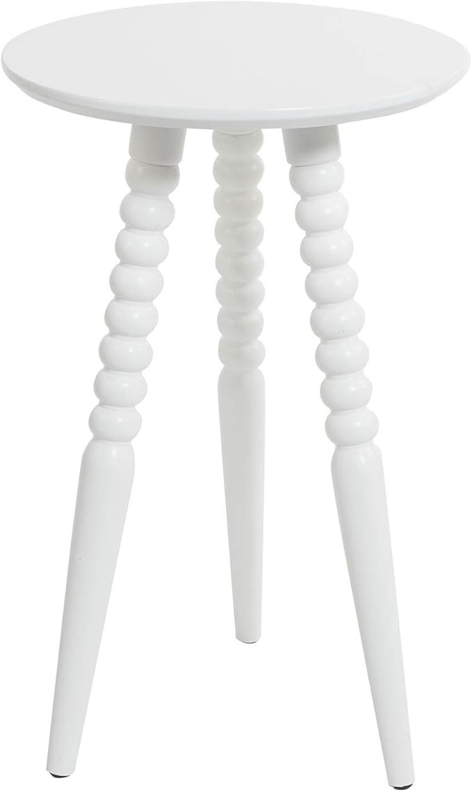 Silverwood Side Table, 14 in x 14 in x 23 in (D x W x H), Pure White | Amazon (US)