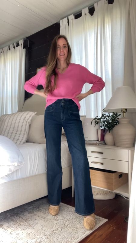 Bringing in Valentines meets spring vibes 🩷 
This top is thrifted but I found several similar pink sweater options in different price points. 
These trouser jeans are Edwin (sold out) but I linked similar options from Amazon to Madewell. The pleat and yoke top is so fun! 

#LTKover40 #LTKSpringSale #LTKSeasonal
