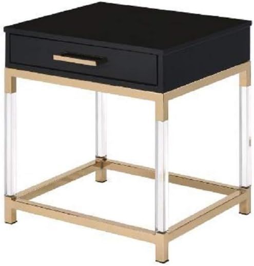 Knocbel Contemporary End Table with Storage Drawer, Sofa Couch Side Bedside Table Nightstand with... | Amazon (US)