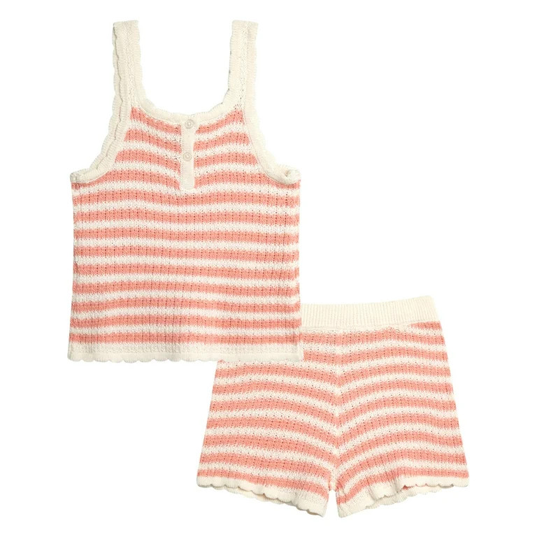Jessica Simpson Girls' Crochet Short Set, Sizes 4-12 | Walmart (US)