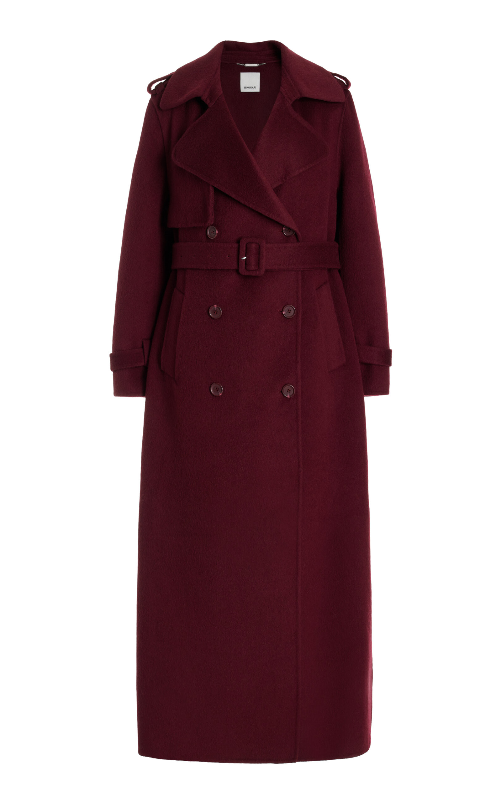 Rumi Belted Wool-Blend Trench Coat | Moda Operandi (Global)