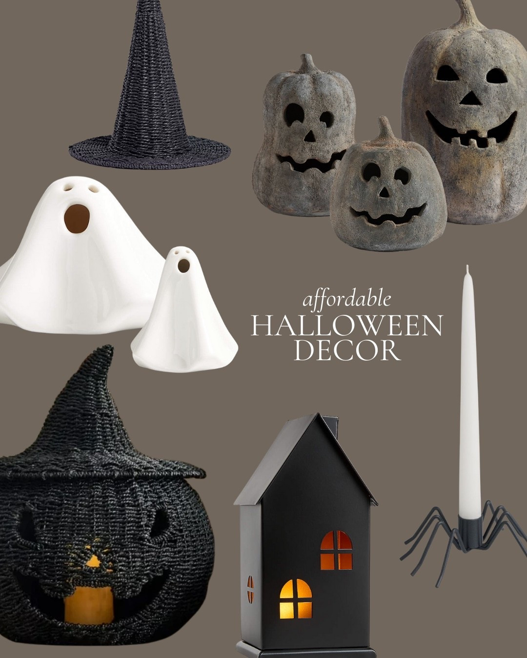 AFFORDABLE & Elevated Halloween Decor Finds! 👻🎃

I couldn't link the black wicker witch hat, but it is from Kirklands Home!

Hand-Carved Terracotta Jack-O'-Lantern, Artisanal Pumpkin Candle Holder for Gothic & Farmhouse Halloween Decor 2025, Terracotta, LED Ceramic Halloween Ghost, Black Haunted House with LED Lights, Handmade Knit Pumpkin Lantern, Pumpkin Lantern Tea Light Candle Holder, Black Metal Spider Taper Candle Holder

#LTKFamily #LTKHome #LTKSeasonal