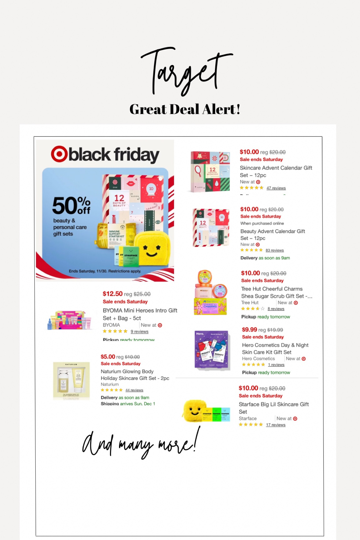 50% off beauty and skincare gift sets at Target!


#LTKHoliday #LTKCyberWeek #LTKGiftGuide
