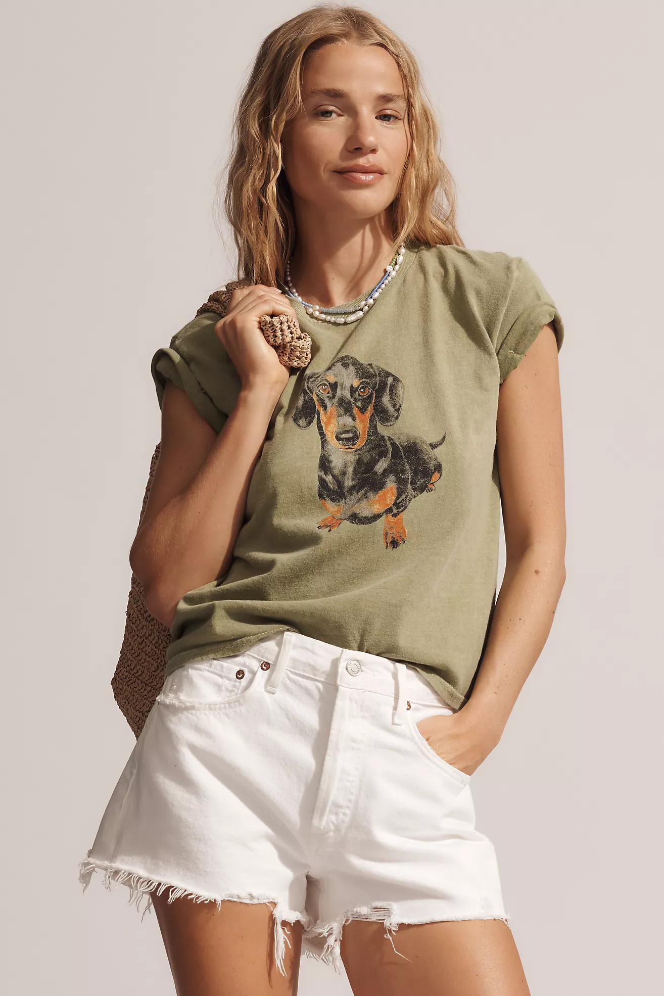 By Anthropologie Dog Icon Baby Tee | Anthropologie (US)