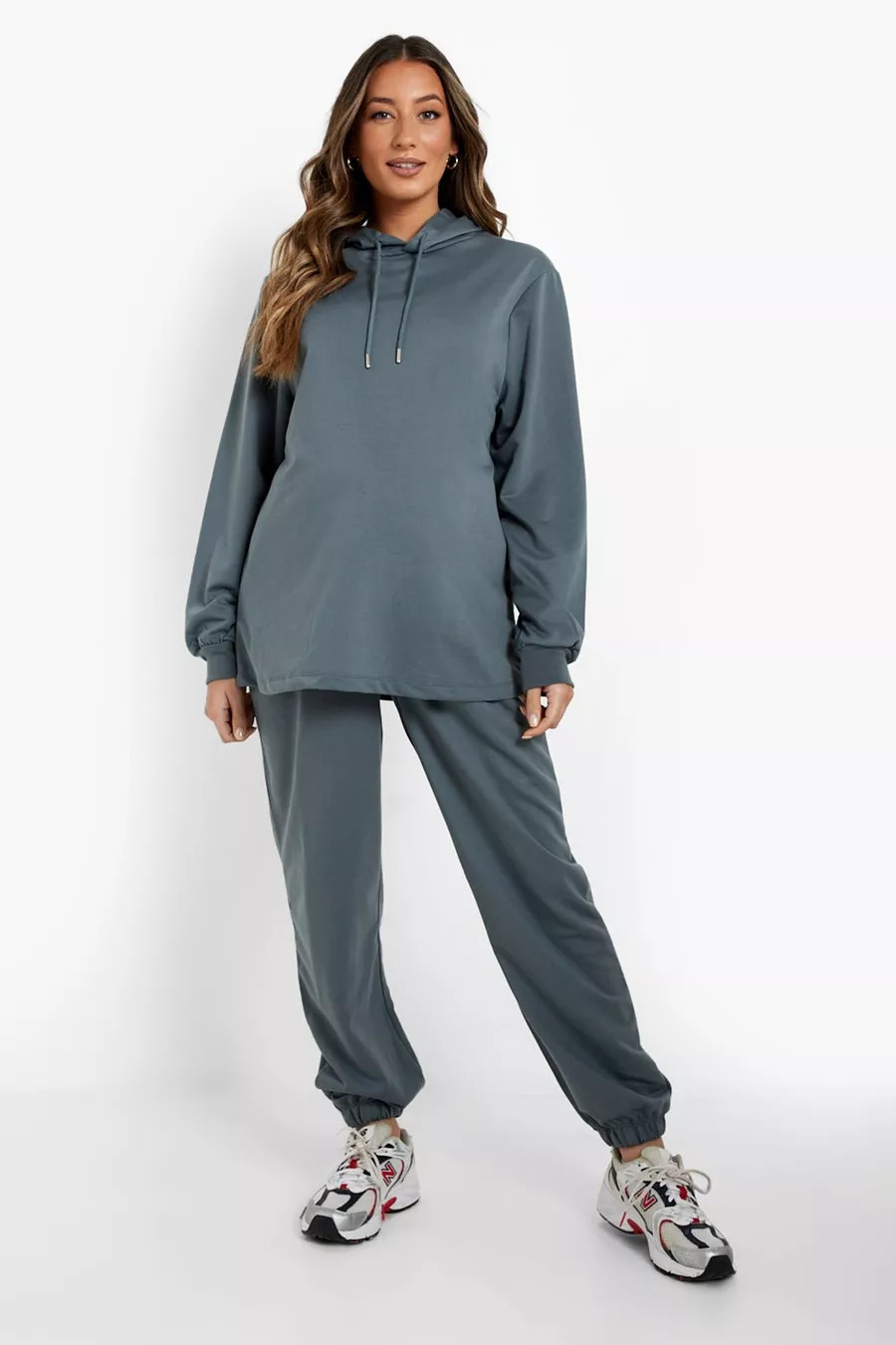 Maternity Hoodie & Joggers Loungewear Set | Boohoo.com (US & CA)