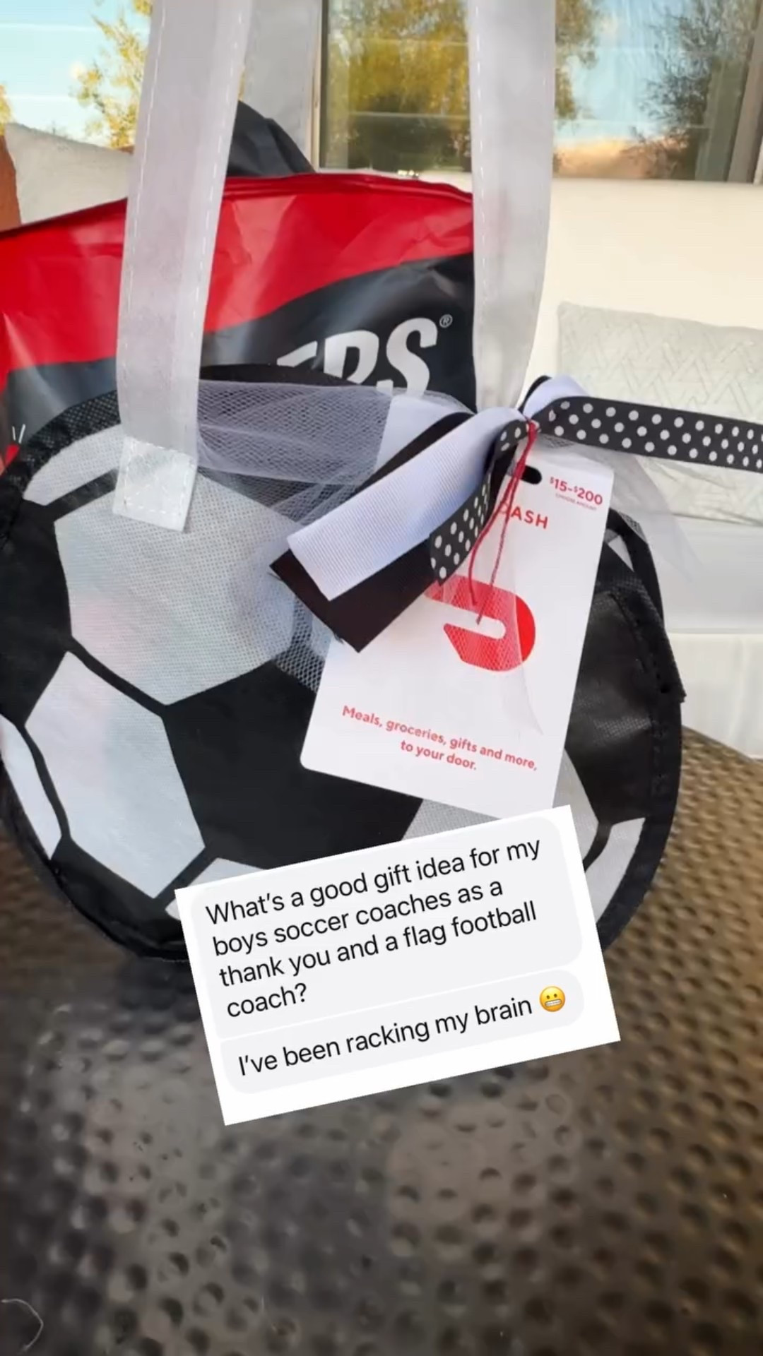 Here’s a simple idea for a sports gift! The thought was that it would be for a coach but it would also be cute and easy for the players too. It’s awesome finding a reusable bag that’s cute enough to be a gift bag too! ⚽️🏈⠀

#LTKFindsUnder50 #LTKFamily #LTKItBag