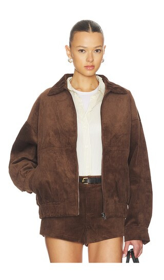The Jude Cord Bomber in Brown | Revolve Clothing (Global)