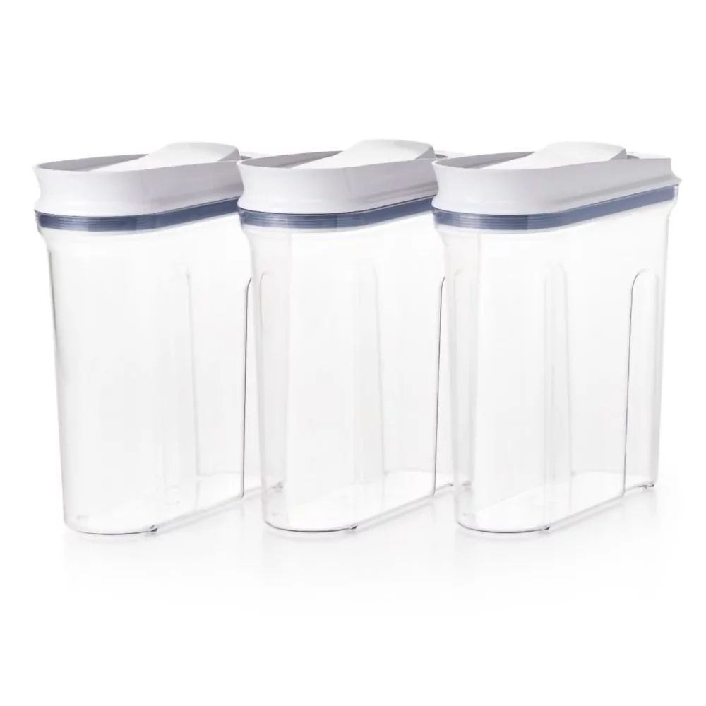 OXO Good Grips 3 Piece Airtight POP Food Storage Cereal Dispenser Set, Clear - Walmart.com | Walmart (US)