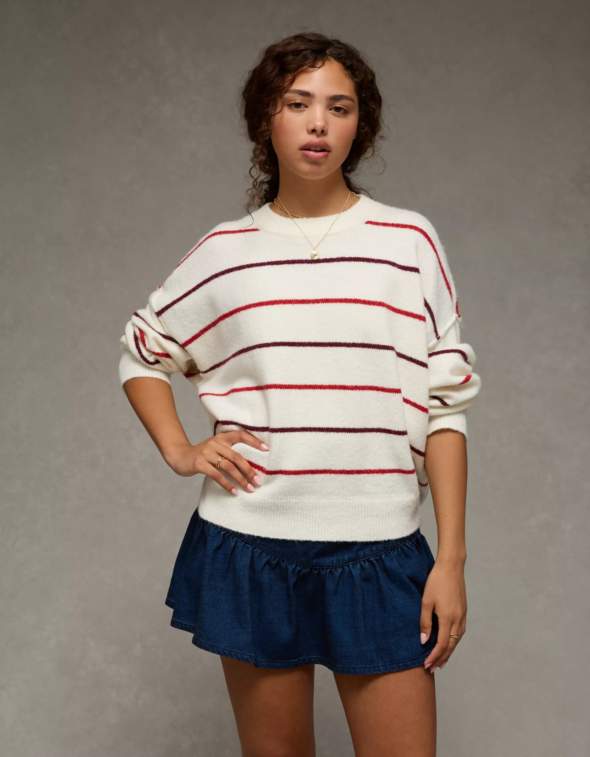 AE Whoa So Soft Classic Crew Neck Sweater | American Eagle Outfitters (US & CA)