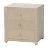 bali & pari Quinn Natural Grasscloth 3-Drawer Nightstand 254-14031-HD | The Home Depot