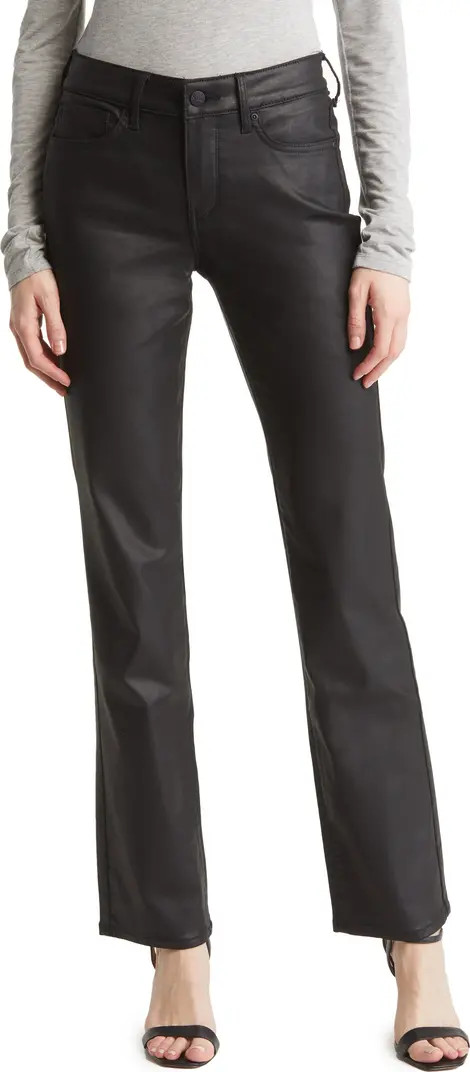 NYDJ Marilyn Coated Straight Leg Jeans | Nordstrom | Nordstrom