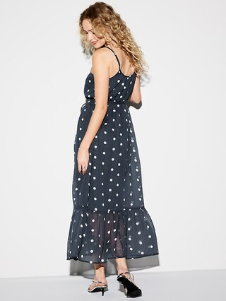 The Occasion by Old Navy Waist-Defined Chiffon Maxi Dress | Old Navy (US)