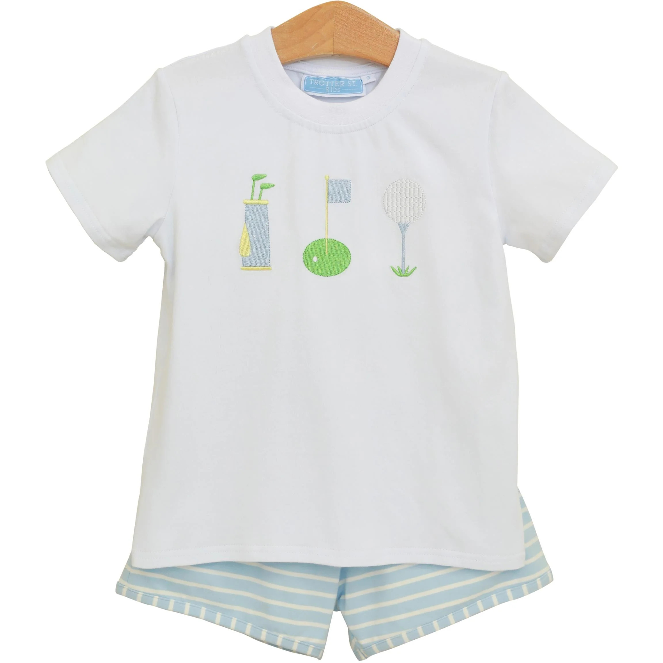 Trotter Street Kids Tee Time Short Set | Persnickety