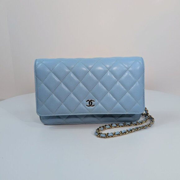 Chanel Blue Caviar Wallet on Chain (WOC) | Poshmark