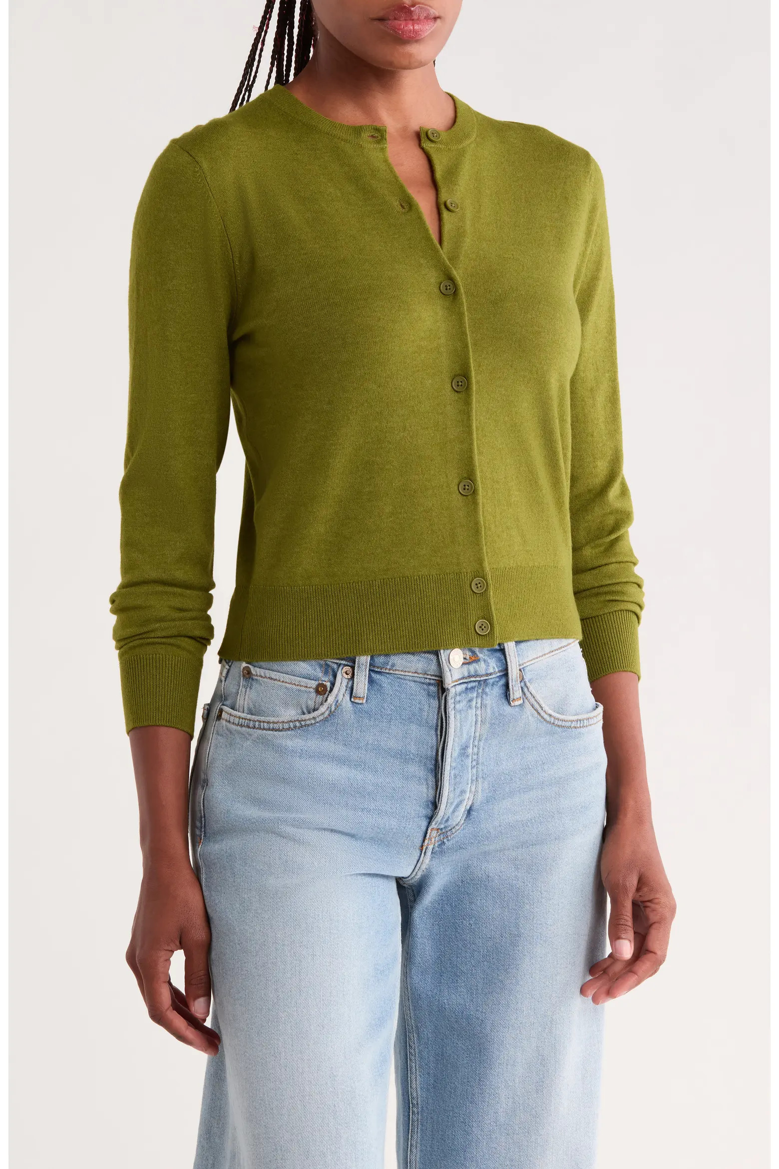 NORDSTROM RACK Crewneck Cardigan (Women) | Nordstromrack | Nordstrom Rack