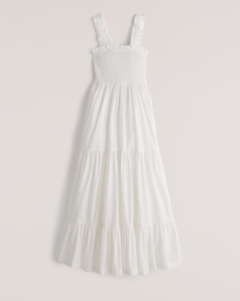 Smocked Bodice Easy Maxi Dress | Abercrombie & Fitch (US)
