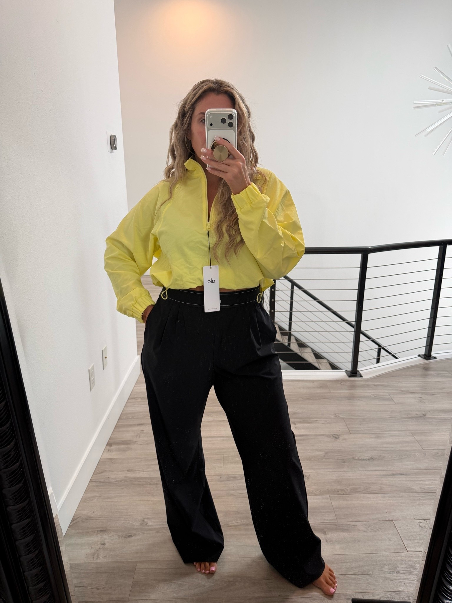 jacket size L (could of done a medium) toggle drawstring waist to cinch and crop up of wear waist length. 

stretchy waist track pants size L long they fit more like a 14. I would need a Med L for a closer fit.

#LTKootd