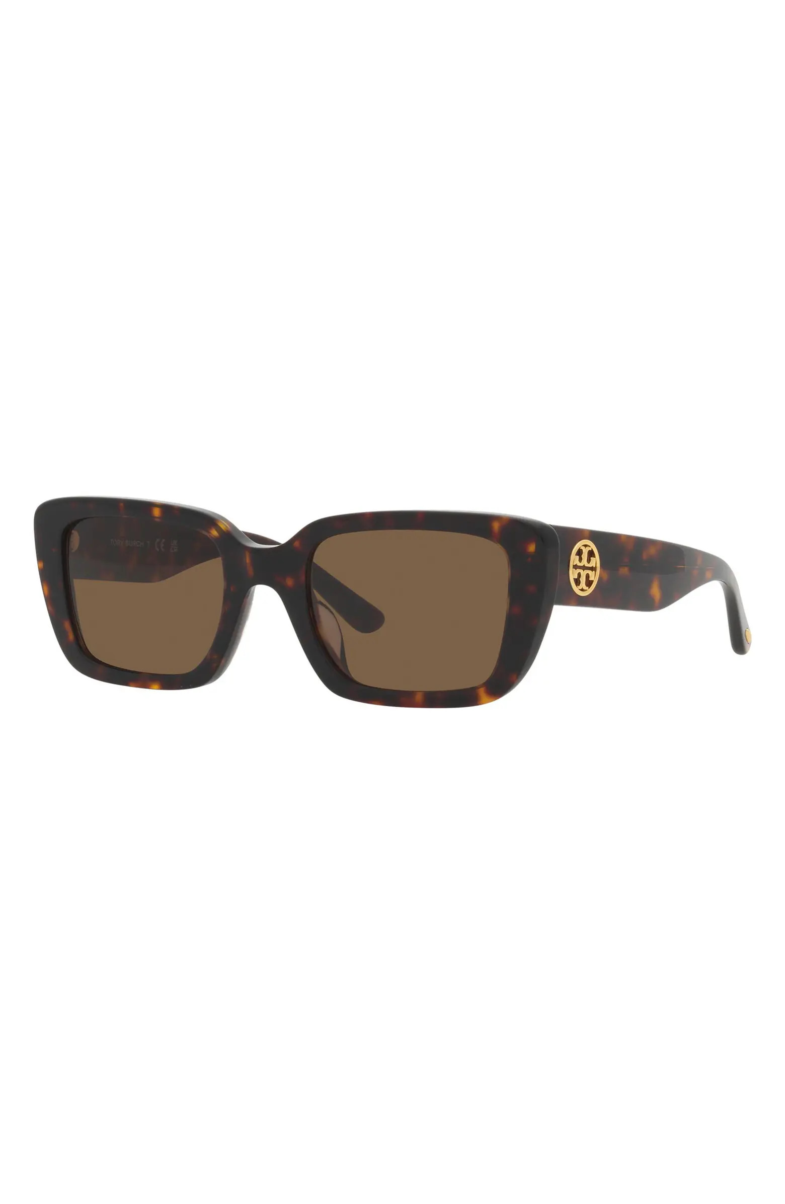 Tory Burch 51mm Rectangular Sunglasses | Nordstrom | Nordstrom
