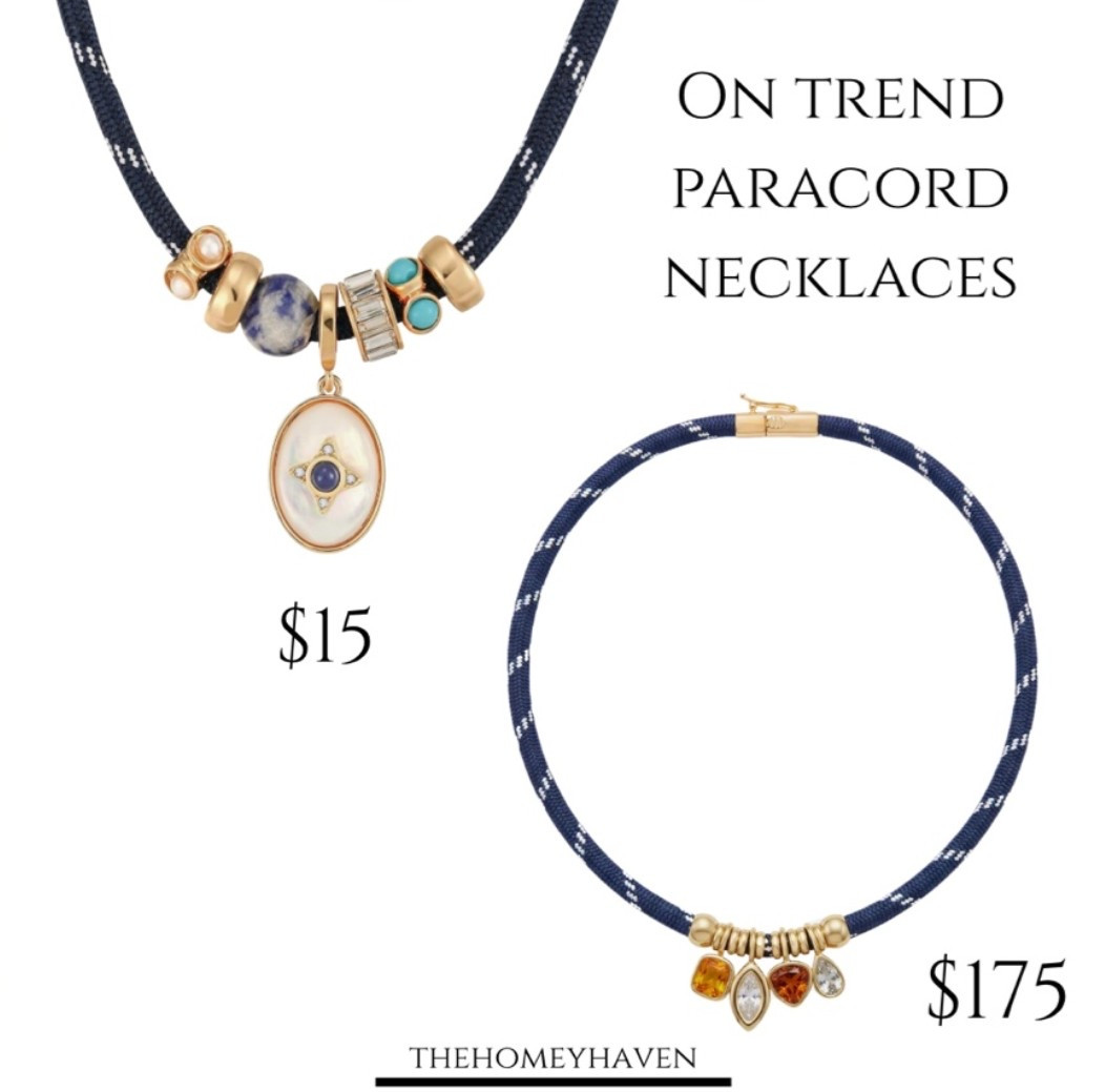 Paracord is the latest trend especially for summer! I found a save and splurge!!

Paracord necklace, paracord jewelry, summer outfits, beach vacation outfits, beach vacation, travel outfit, summer decor, home, home decor, Amazon finds

#LTKootd #LTKTravel #LTKgrwm