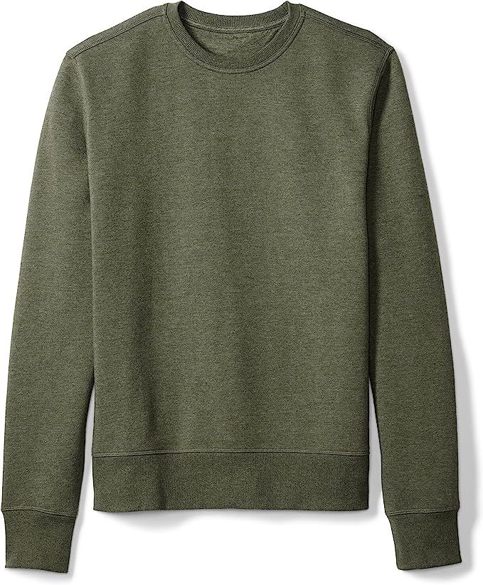 Amazon Essentials Men's Long-Sleeve Crewneck Fleece Sweatshirt | Amazon (US)