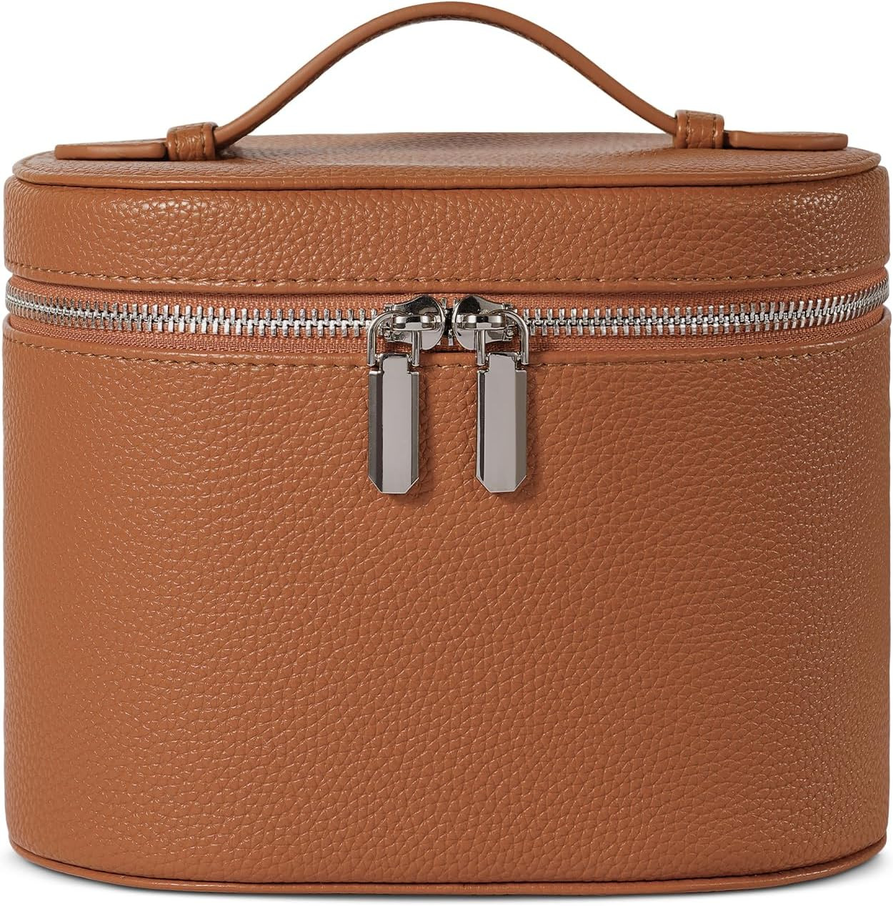 Makeup Bag, Travel Make up Case with Compartments and Handle, Portable Cosmetic Organizer Bags,To... | Amazon (US)