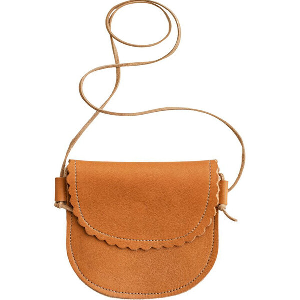 Little Girls' Scalloped Purse, Ginger | Maisonette