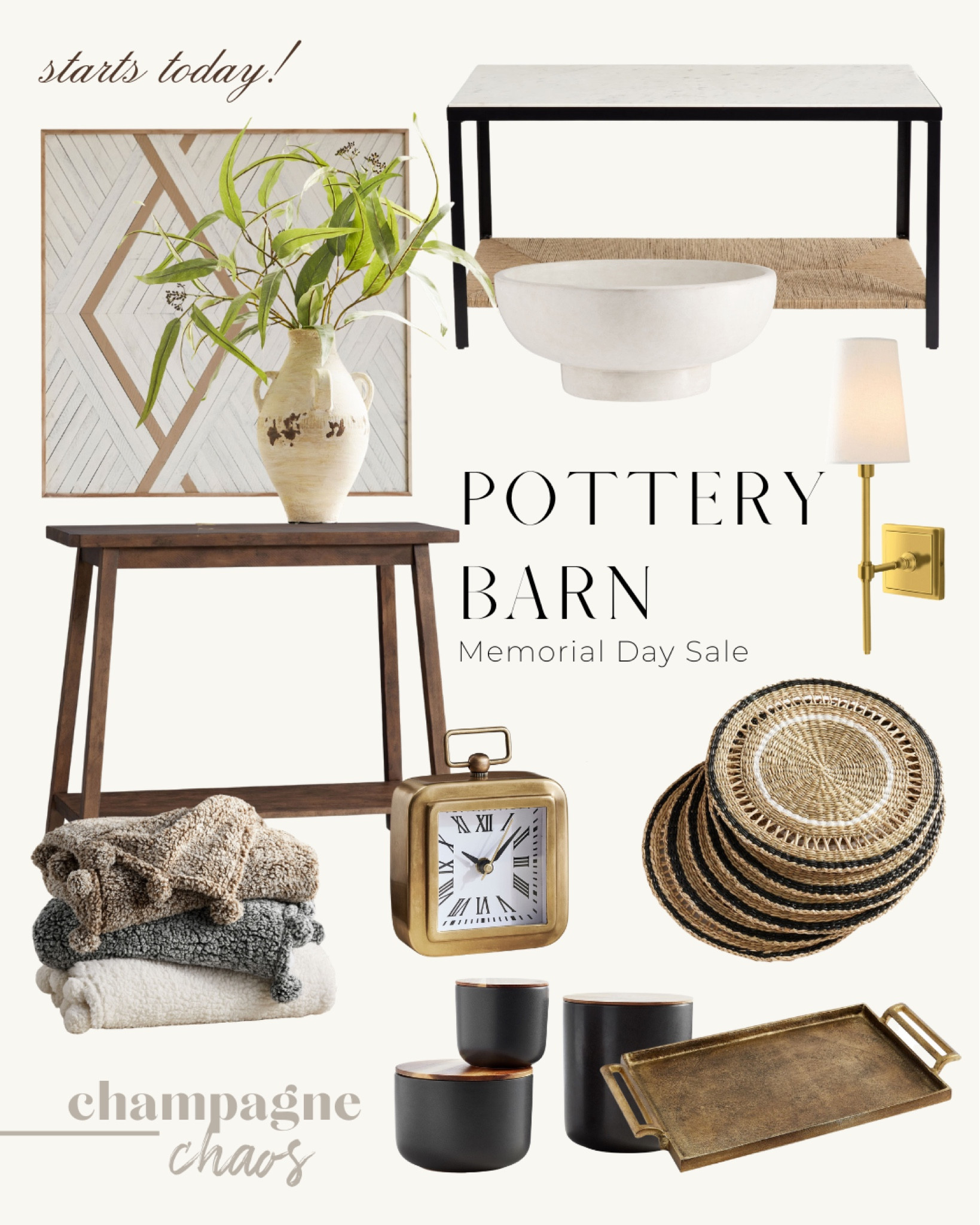 Pottery barn Memorial Day sale starts today!

Pottery barn, home decor, home finds, furniture, sale

#LTKsalealert #LTKFind #LTKhome