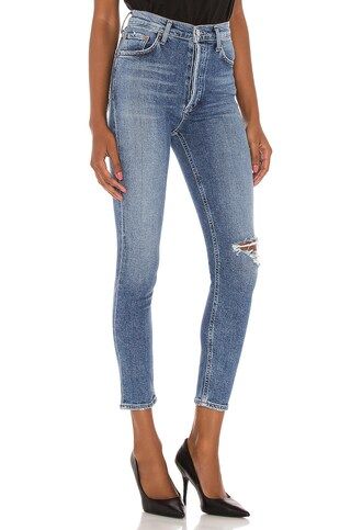 AGOLDE Nico High Rise Slim in Shoreline from Revolve.com | Revolve Clothing (Global)