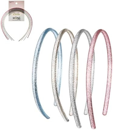 CONAIR Scunci Effortless Beauty Skinny headband -plastic Headbands for Women and Men - hair acces... | Amazon (US)