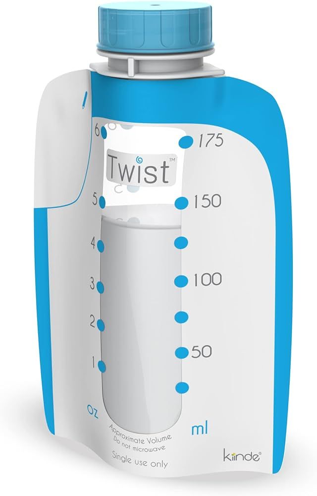Kiinde Twist Pouch Direct-Pump Direct-Feed Twist Cap Breast Milk Storage Bags for Pumping, Freezi... | Amazon (US)