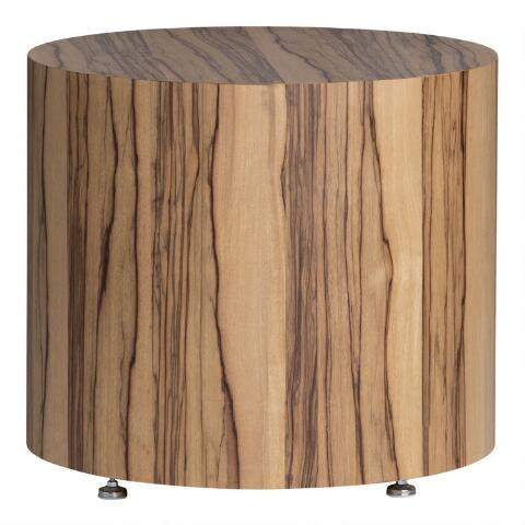Arietta Round Wood Pedestal Accent Table | World Market