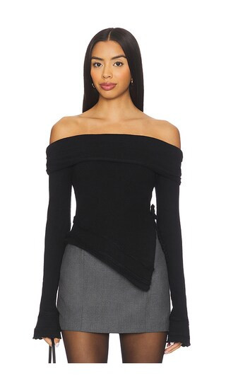 GUIZIO Soler Top in Black. - size S | Revolve Clothing (Global)