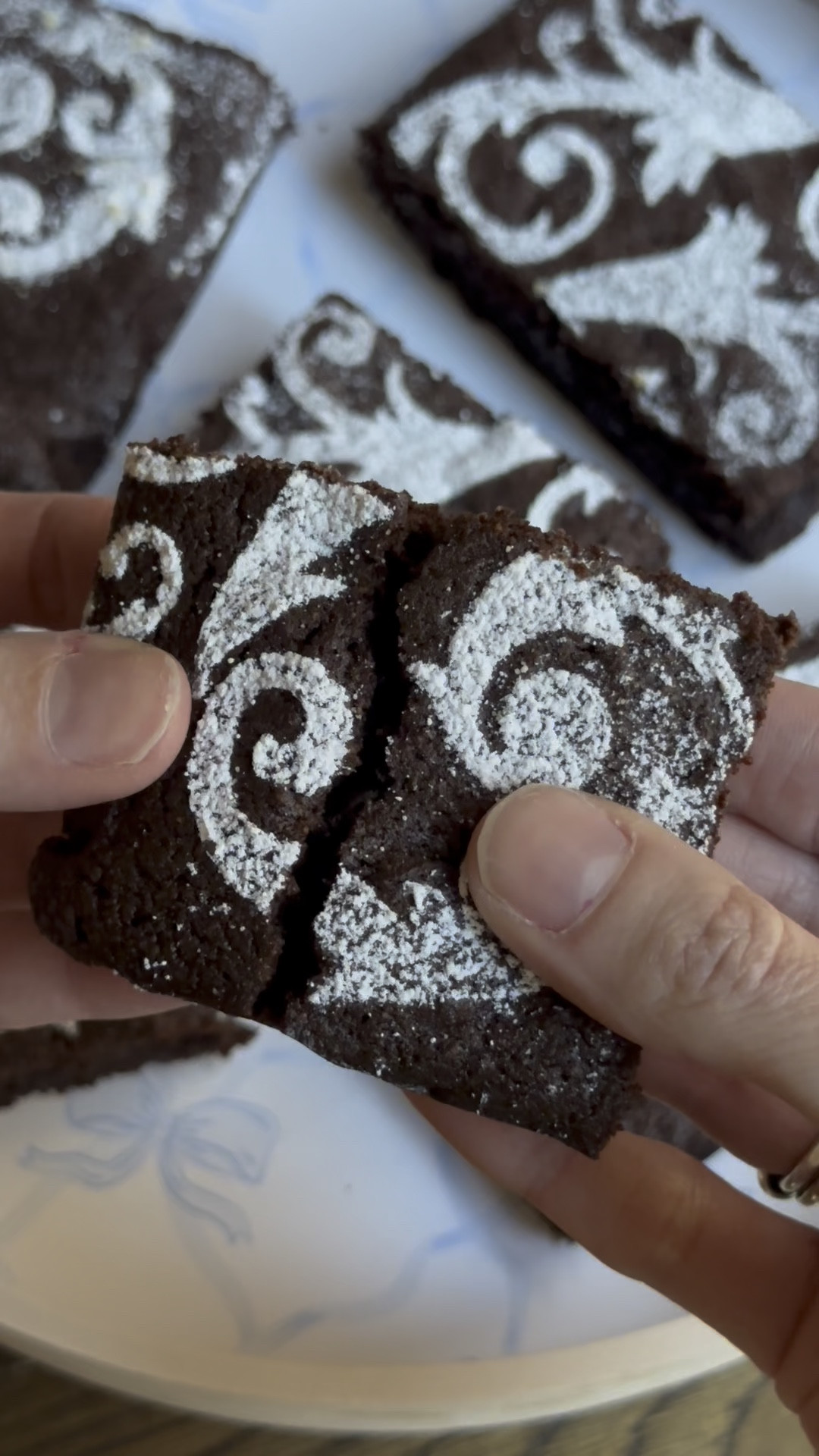 Elevating your brownies is sooooo easy!!! 
Just find a pretty stencil and sprinkle on some powdered sugar! 👩🏻‍🍳

#LTKHome #LTKWatchNow