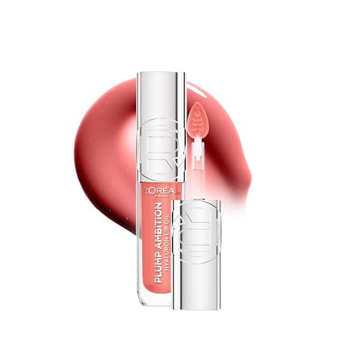 L’Oreal Paris Plump Ambition Tinted Lip Oil, Plumping Lip Gloss, Gentle Tingling, Non Sticky, Hydrating and Moisturizing, Infused with Hyaluronic Acid, WORTH IT, 5 ml | Amazon (CA)