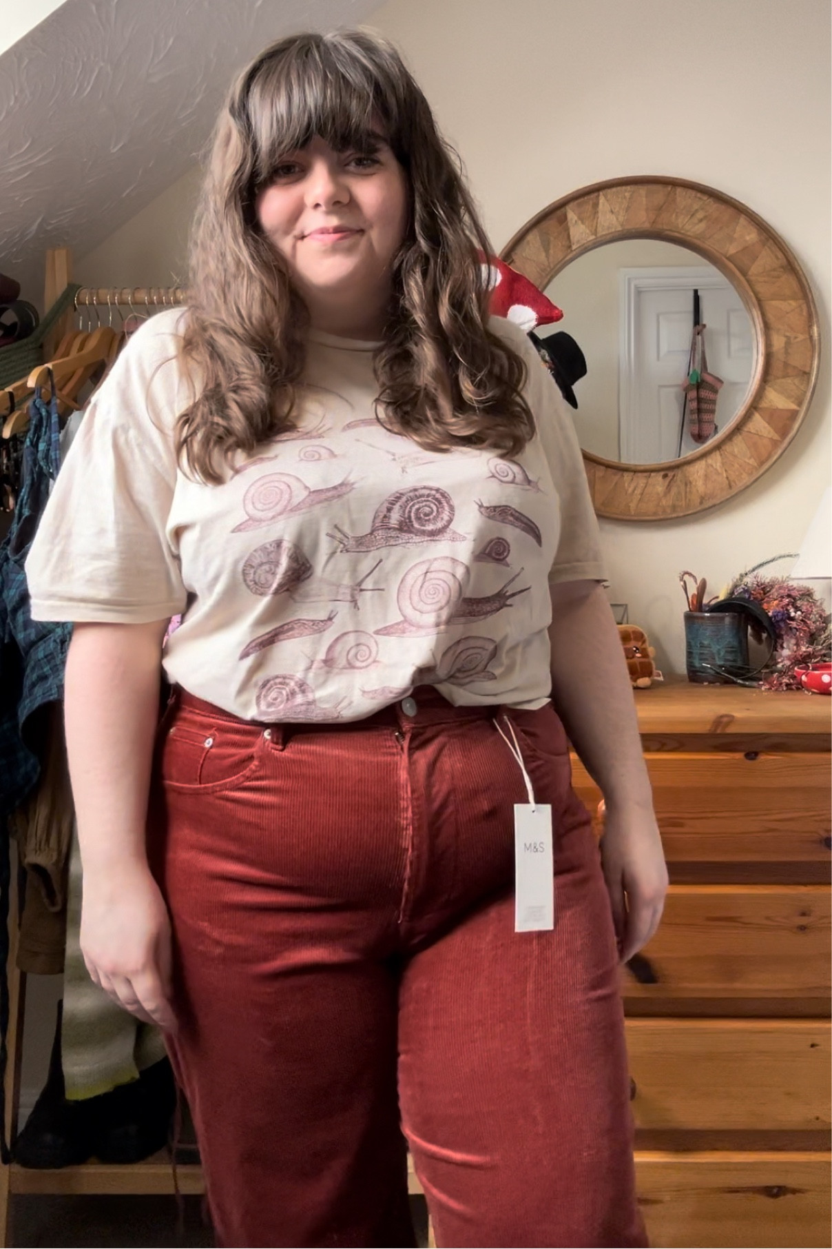 Autumn cord wide leg trousers from Marks & Spencer #autumnfashion #fallfashion #plussizeootd 

#LTKuk #LTKplussize #LTKautumn