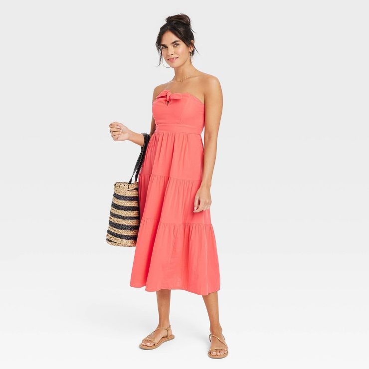 Women's Strapless Midi Sundress - Universal Thread™ | Target