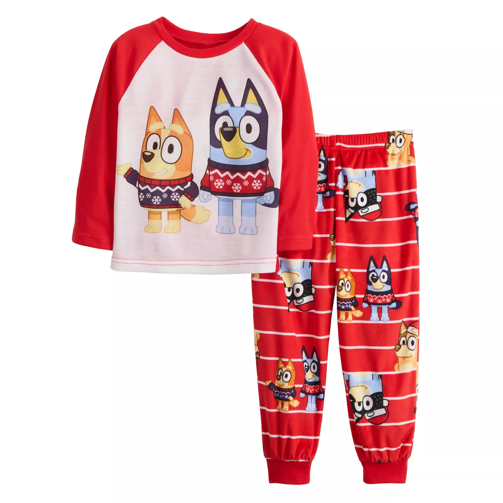 Toddler Jammies For Your Families® Bluey Christmas 2 pc Pajama Top & Pajama Bottoms Set, Toddler Unisex, Size: 3T | Kohl's