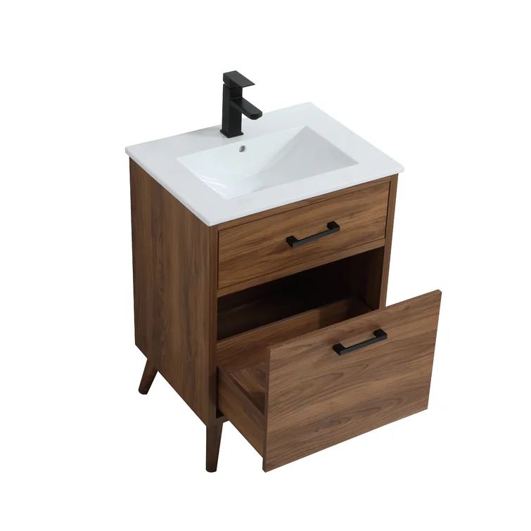 Kenn 24'' W x  18" D x 33" H Single Bathroom Vanity Set | Wayfair North America