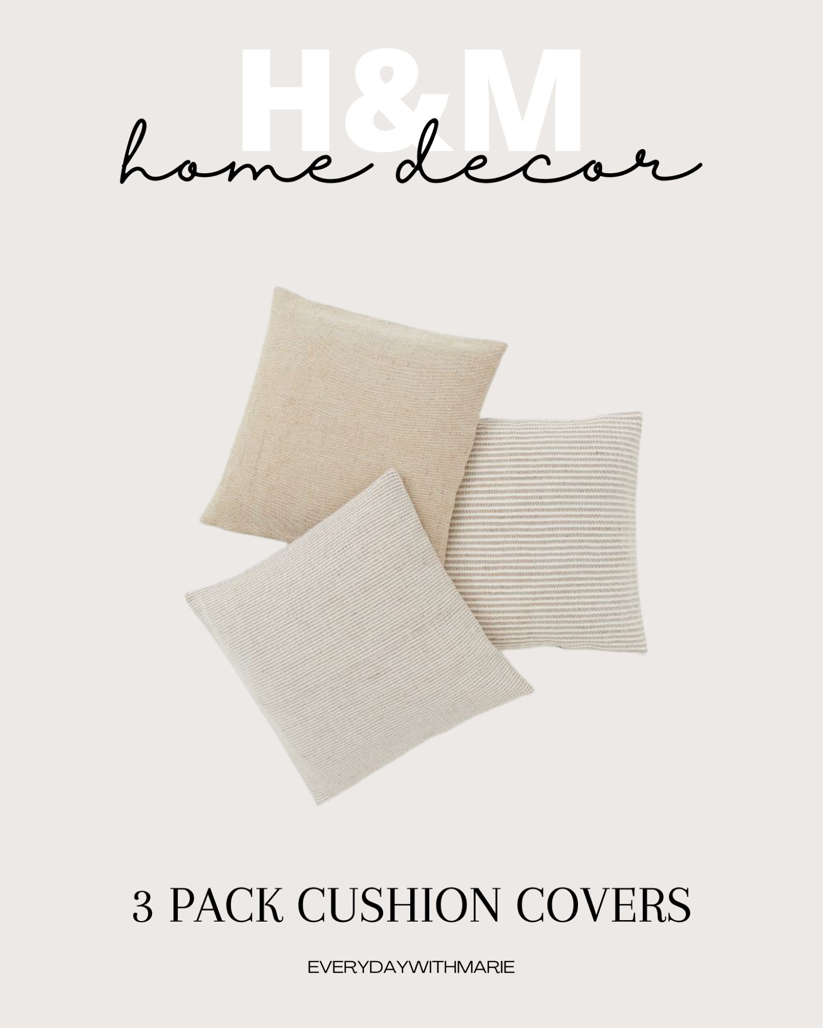 Just bought these cushion covers and they’re exactly what I was looking for. Great quality and price point. #hmhome #homedecor 

#LTKhome #LTKstyletip #LTKunder50