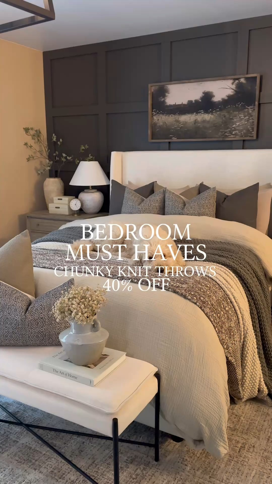 These chunky knit throws are 40% off at Target — and they bring the coziest texture to any bedroom.

Follow @farmtotablecreations on Instagram for more cozy finds + styling inspo.

I layered mine right in the middle of the bed for that effortlessly relaxed look. It adds warmth, texture, and a little extra charm without trying too hard.

#targethome #ltkhome #bedroomstyle #cozydecor #neutralhome #targetstyle #homedecorideas #chunkyknitthrow #throwblanket #textureddecor #neutralbedroom #homeinspo



#LTKSaleAlert #LTKHome
