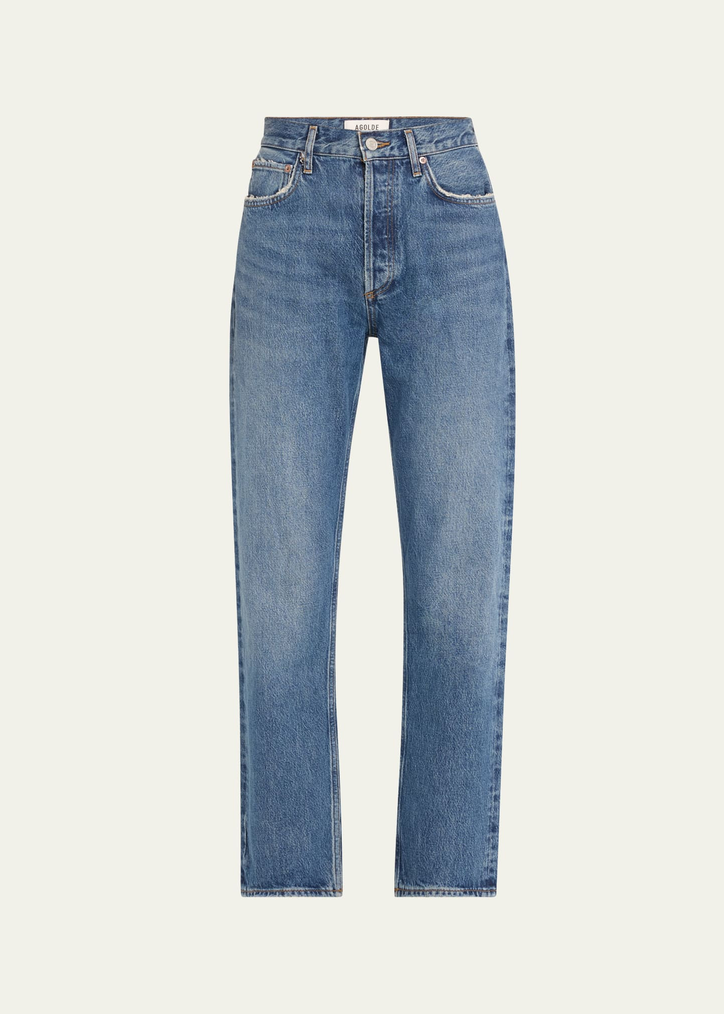 AGOLDE 90's Pinch Waist High-Rise Straight Jeans | Bergdorf Goodman