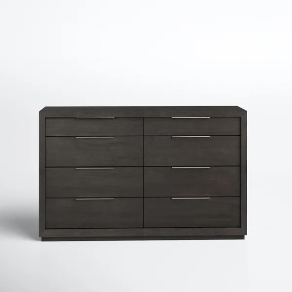 Paralimni 8 Drawer 64" W Solid Wood Dresser | Wayfair North America