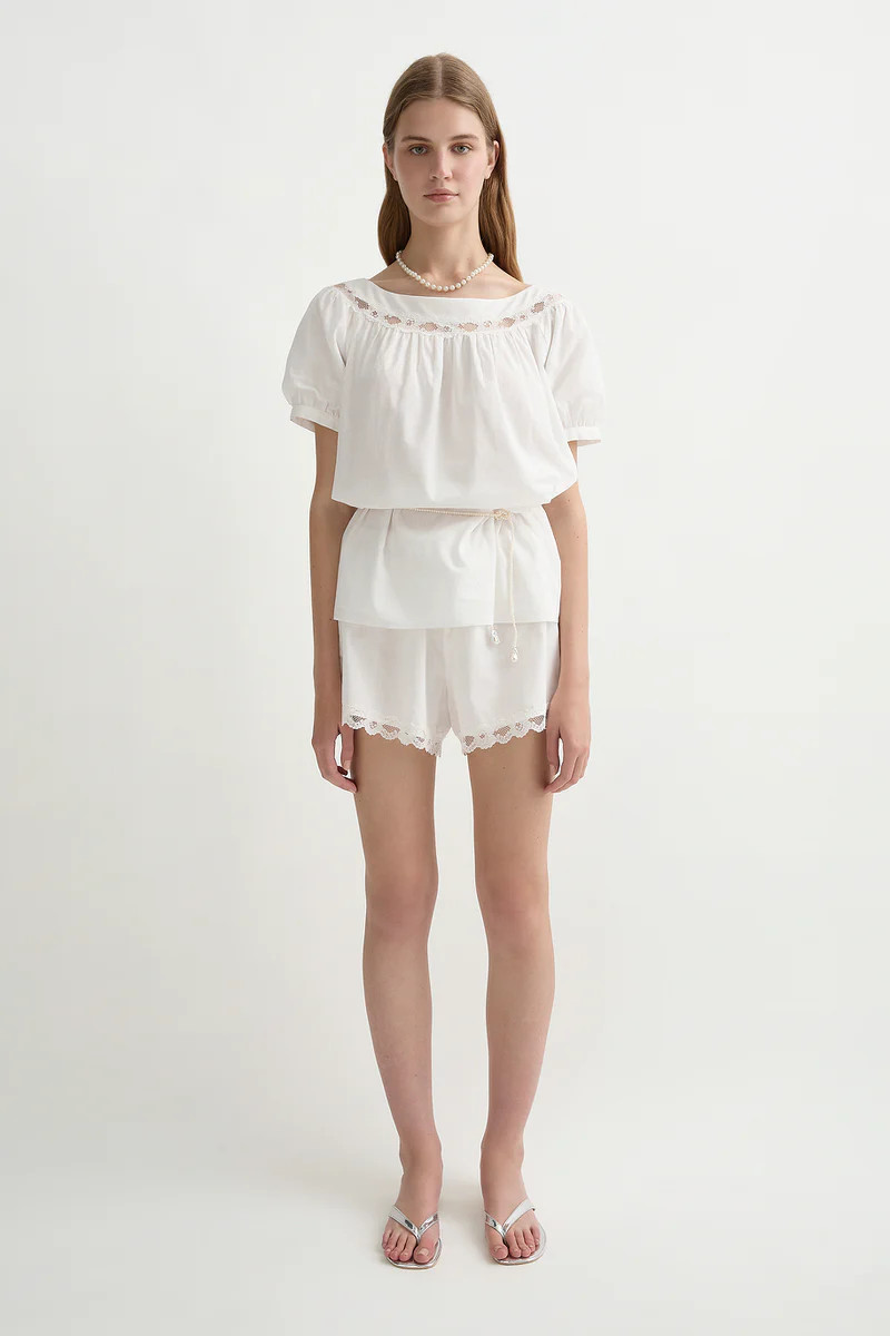 MARILYN SHORT - VINTAGE WHITE | POSSE (Australia & New Zealand)