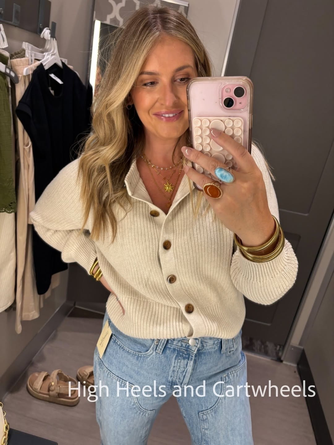 Target just dropped a MUST HAVE fall cardigan.🤎 Love that it can be buttoned up and worn as a sweater or unbuttoned for a cardigan style.