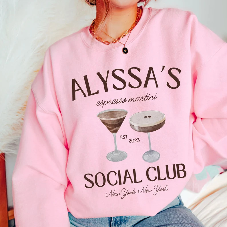 Custom Location Bachelorette Party Sweatshirt Espresso - Etsy | Etsy (US)