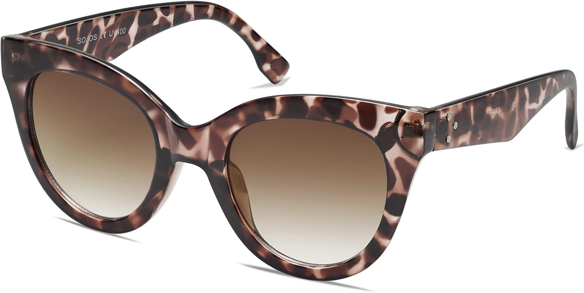 SOJOS Retro Oversized Cateye Sunglasses for Women Large Vintage Trendy Shades SJ2074 | Amazon (US)