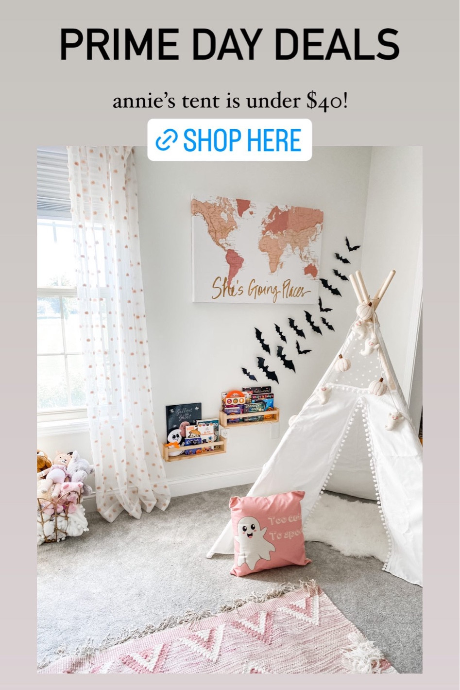 Prime day deals // Kids play tent // baby girl room decor // toddler gift idea 

#LTKbaby #LTKhome #LTKkids